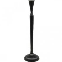 Product Candlestick Black Metal Candlestick Ø12cm H46cm