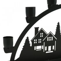 Product Candle arch light arch black metal 40x6cm H18,5cm