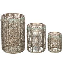 Product Candle holder metal tealight holder Ø8/10/13cm set of 3