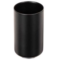 Product Round magnetic candle holder, matte black, for 25mm taper candles, 4 pieces