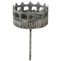 Product Candle holder silver antique Ø7cm H12cm 1 pc
