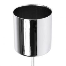 Product Candle holder silver for taper candles Ø3.5cm 4 pcs