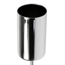 Product Candle holder silver for candles Ø2.2cm 4pcs