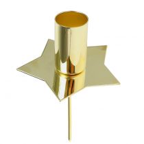 Product Candlestick star gold Ø2.2cm 4pcs