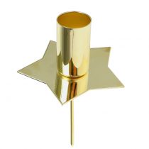 Product Candle holder star gold Ø2.2cm 4 pcs