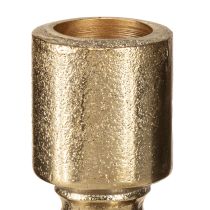 Product Candle holder for bottles metal antique look light gold H15cm