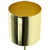 Product Candle holder for taper candles gold Ø3.5cm H4cm 4 pcs