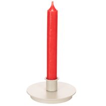 Product Round Cream Candle Holders for Taper Candles 10cm Set of 2
```html
<h2>Round Cream Candle Holders for Taper Candles</h2>
<p>
This set of two round candle holders is designed to hold taper candles with a diameter of up to 21mm. Made from sturdy metal a