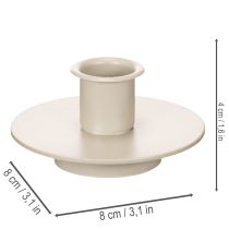 Product Metal Candle Holder in Matte Beige for Taper Candles 8cm Set of 3
```html
<h2>Metal Candle Holder Set in Matte Beige</h2>
<p>
This set of three candle holders is made from sturdy metal with a smooth matte beige finish, designed specifically for taper ca