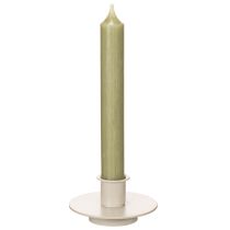 Product Metal Candle Holder in Matte Beige for Taper Candles 8cm Set of 3
```html
<h2>Metal Candle Holder Set in Matte Beige</h2>
<p>
This set of three candle holders is made from sturdy metal with a smooth matte beige finish, designed specifically for taper ca