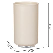 Product Cream White Magnetic Taper Candle Holders Set of 4, 25mm Diameter