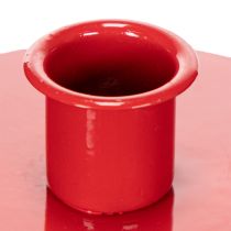 Product **Red Metal Candle Holders for Taper Candles, 10cm, Set of 2**
```html
<h2>Compact Red Metal Candle Holders for Taper Candles</h2>
<p>
This set of two red metal candle holders is a stylish and functional addition to your home decor. Designed to hold tap