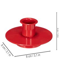 Product **Small Red Metal Candle Holders for Taper Candles Set of 3**
```html
<h2>Small Red Metal Candle Holders for Taper Candles</h2>
<p>
Add a vibrant touch to your home with this set of three small red metal candle holders. Designed for taper candles with a