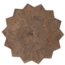 Product Candle holder for sticking Ø11cm H8cm rust effect 4pcs