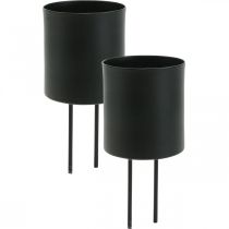 Product Candle holder for sticking black tealight holder Ø5cm 4 pcs
