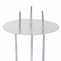Product Candlestick for sticking silver Ø6.5cm 12pcs