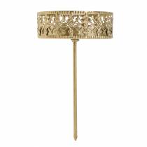 Product Floral Candle Holders for Sticking Golden Ø7.4cm H12.5cm 4 pcs Antique Look