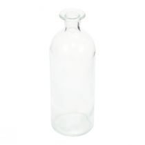 Candle holder decorative bottles mini vases glass clear H19.5cm 6pcs