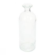 Candle holder decorative bottles mini vases glass clear H19.5cm 6pcs
