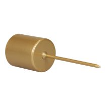 Product Candle holder, spike, candle holder, stick, gold, 3.2cm x 4cm, 4 pieces