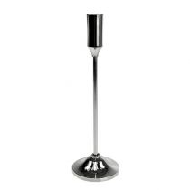 Product Candlestick for pointed candle silver 30cm