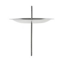 Product Candlestick with thorn silver Ø5cm 36p