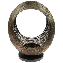 Product Candlestick metal decorative sculpture tealight holder H45cm