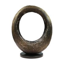 Candlestick metal decorative sculpture tealight holder H33.5cm