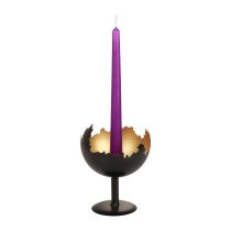 Table decoration Christmas candle holder metal 15.5cm Ø12cm