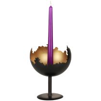 Table decoration Christmas candle holder metal 19cm Ø15cm