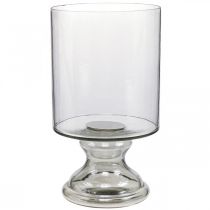 Wind light glass candle glass tinted, clear Ø20cm H36.5cm