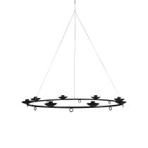 Candlestick black hanging candlestick candle holder Ø39cm