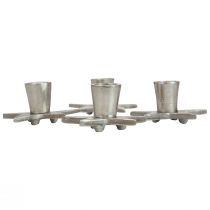 Product Candlestick silver candlestick star 8x8x4.5cm 4pcs