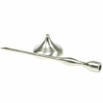 Product Candlestick antique silver H31cm