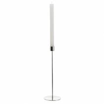Product Metal candle holder set for taper candles silver Ø2.2cm H28cm 2pcs