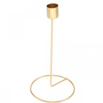 Product Candlestick gold metal decorative stick candle holder Ø10cm H20cm