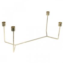 Product Candlestick for candle tray champagne metal 37 × 17 × 18cm