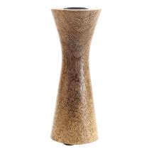 Product Candlestick Modern Candle Holder Wood Natural Ø6cm H16cm