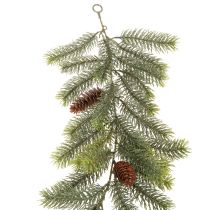Product Artificial Pine Garland with Pine Cones Green 190cm