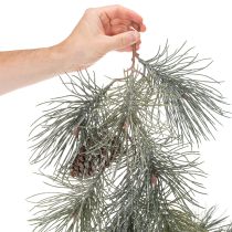 Product Artificial Pine Garland with Cones, 180cm, Green and Brown, Indoor Use