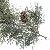 Product Artificial Pine Garland with Cones, 180cm, Green and Brown, Indoor Use