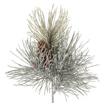 Product Artificial Pine Branch with Cones and Snow Effect, 40cm