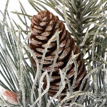 Product Artificial Pine Branch with Cones and Snow Effect, 40cm