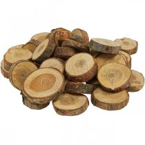 Product Wooden discs deco sprinkles wood pine round Ø2-3cm 500g