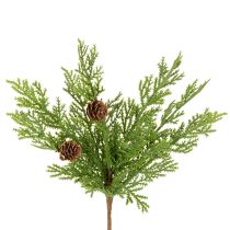 Product Artificial Pine Branches with Pinecones, 28cm, Set of 6