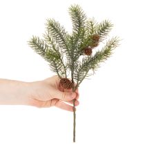 Product Artificial Christmas branch, decorative branch with pine cones