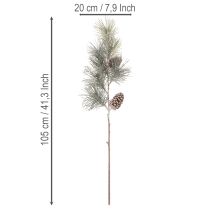 Product Artificial Pine Branch with Cones and Long Needles 105cm