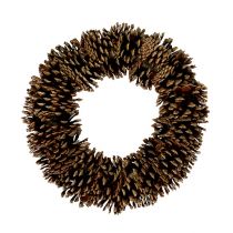 Product Pine cone wreath round flat Ø30cm