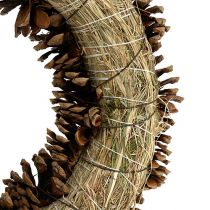 Product Pine cone wreath round Ø27cm