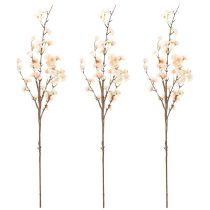 Product Decorative flowering branch with delicate cherry blossoms, 83cm, 3 pieces